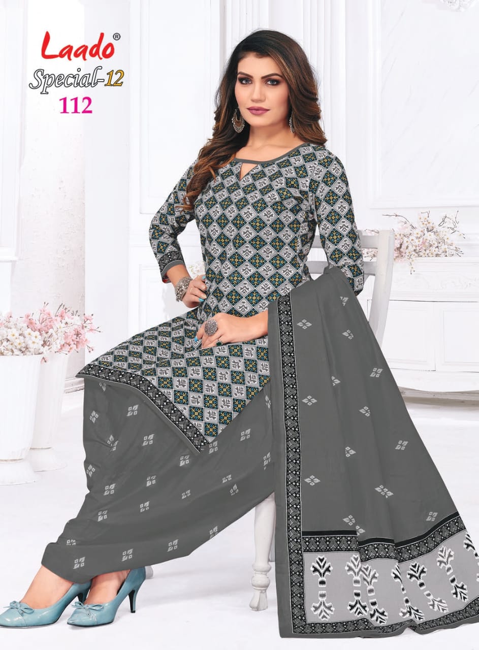 Special 12 By Laado Printed Cotton Dress Material Catalog